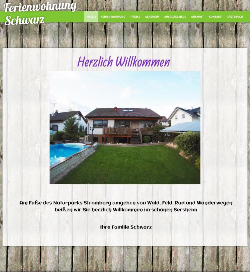 Ferienwohnung Schwarz Sersheim Bagian luar foto